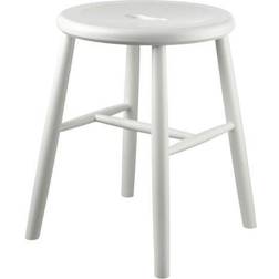 FDB Møbler J27 Beech White Painted Seating Stool