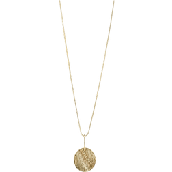 Pilgrim Love Coin Pendant Necklace - Gold