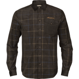 Härkila Kaldfjord Velvet Checked Shirt - Shadow Brown