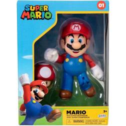 JAKKS Pacific Super Mario with Super Mushroom 10cm