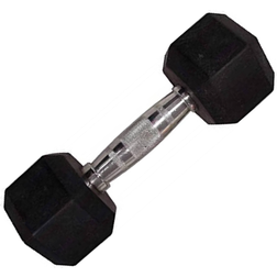 Weider Rubber Hex Dumbbell Single 35lb