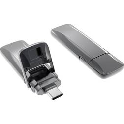 Xlyne 7651200 USB-minne 512 GB Grå 7651200 USB-C USB 3.2 Gen 2