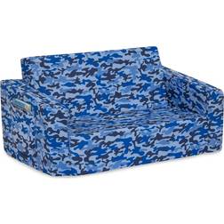 Delta Children Cozee Flip-Out 2-in-1 Convertible Sofa to Lounger Camo