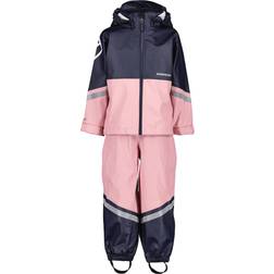 Didriksons Kid's Waterman Rain Set - Pink