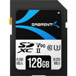 Sabrent Rocket SDXC Class 10 UHS-II U3 V90 280/250MB/s 128GB