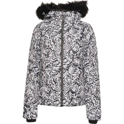 Dare 2b Women's Glamorize III Padded Ski Jacket - Black White Leopard Print