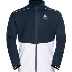 Odlo Men's Langnes Jacket - Dark Sapphire/White