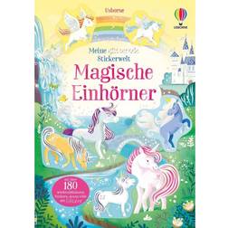 Usborne Meine glitzernde Stickerwelt: Magische Einhörner