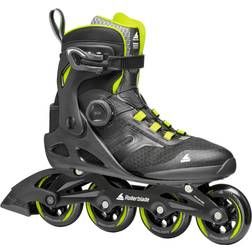 Rollerblade Macroblade BOA Mens Inline Skates, Black/Lime