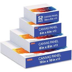 Shuttle Art Painting canvas panel 52 multi pack 5x5 6x6 8x8 10x10 inch 13 pcs of each 100