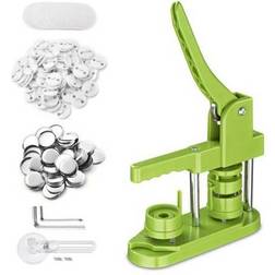 Yescom 1 1/4" 32mm button maker machine installation-free diy pin badge punch press kit