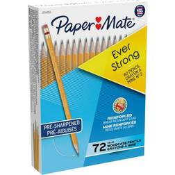 Paper Mate EverStrong Erasable Woodcase Pencil, Black, 72/Box 2154955 Quill Black