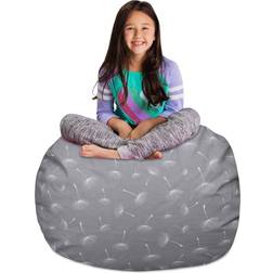 Posh Creations Kids Stuffed Animal Storage Bean Bag Chair Cover