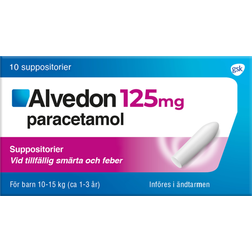 Alvedon 125mg 10 st Stolpiller