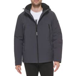 Calvin Klein Men's Sherpa Lined Hooded Soft Shell Jacket, Iron