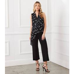 Karen Kane Asymmetric Hem Top Print