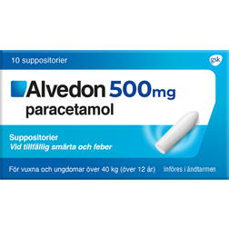 Alvedon 500mg 10 st Stolpiller