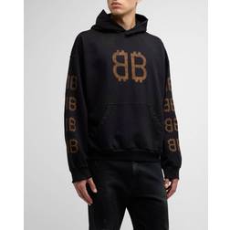 Balenciaga Crypto Hoodie Jersey - Black
