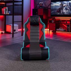 X-Rocker Flash LED Audio Floor Gaming Chair Red/Black