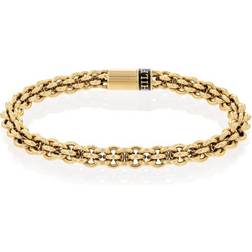 Tommy Hilfiger Gold-Plated Intertwined Chain Bracelet GOLD One