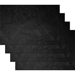 Elrene Home Fashions Caiden Damask Place Mat Black