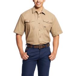 Ariat Men's Short-Sleeve Rebar Made Tough DuraStretch Work Shirt