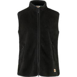Fjällräven Women's Vardag Pile Fleece Vest, XL, Black
