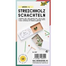 Folia folia Streichholzschachteln groß blanko, weiß