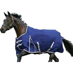 Weatherbeeta Comfitec Essential Standard Turnout Rug - Navy/Silver/Red