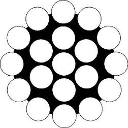 Wire model 1x19 ø 5mm anbrud