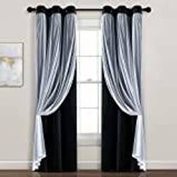 Lush Decor Grommet Sheer Panels Insulated