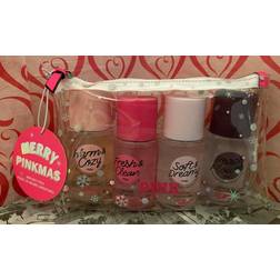 Victoria's Secret MERRY PINKMAS Mini Mist Set: Fresh & Clean Warm Cozy & Flirty Cool & Bright