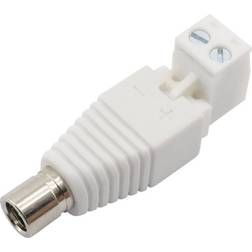 Conrad Components DC-11F-WT DC-anslutning rak 5.5 mm 2.5 mm 1 st