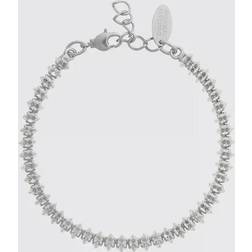 Caroline Svedbom Crystal Navette Bracelet Rhodium Crystal