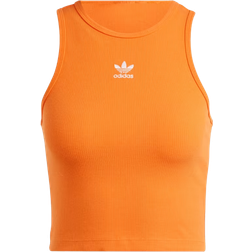 adidas Women's Essentials Rib Tank Top - Orange