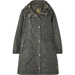 Joules Waybridge Waterproof Packable Raincoat - Green Leopard