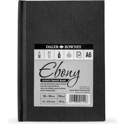 Daler Rowney Ebony Artists Sketch Book A6 150g 62 sheets