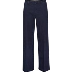 My Essential Wardrobe Laramw Pant Bukser 10703958 Dark Blue Un-Wash