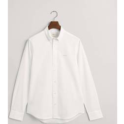 Gant Herre Slim fit pinpoint Oxford-skjorte Hvid