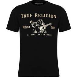 True Religion Buddha Logo Tee - Black/Gold