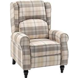 Homcom Wingback Khaki Armchair 102cm