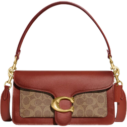 Coach Tabby Shoulder Bag 26 In Signature Canvas - Brass/Tan/Rust