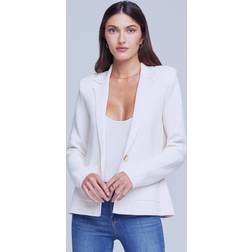 L'agence Lacey Knit Blazer Ivory