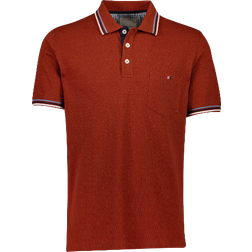 Bison Comfort Fit Poloshirt Plus Size - Red/Dust Red