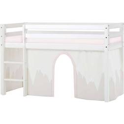 HoppeKids Eco Dream Half-High Bed incl. Winter Wonderland Curtains