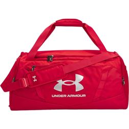 Under Armour Undeniable 5.0 Medium Duffle Bag - Red/Metallic Silver