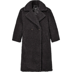 UGG Gertrude Long Teddy Coat - Ink Black