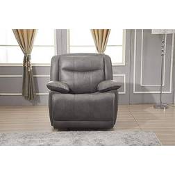 Betsy Furniture Bonded Grey Sofa 87" 3pcs 6 Seater