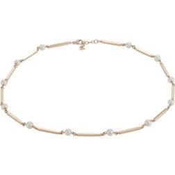 Siersbøl 14kt. pind & perleFWPcollier poli