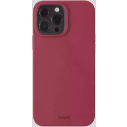 Holdit iPhone13 Pro Max Silicone Case Mobilcover Red Velvet